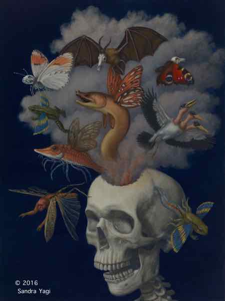 Trepanation #2, oil on panel, 24x18, 2016 SOLD