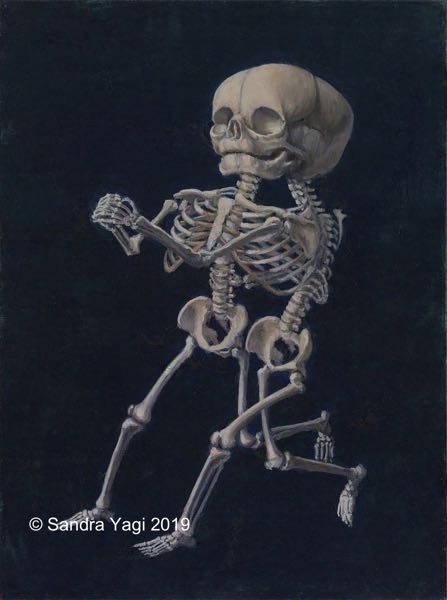 Dancing with the Stars #8, oil on panel, 12x9, 2019 SOLD