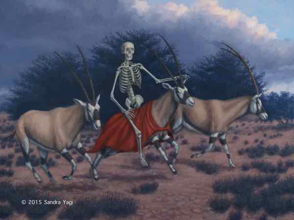 Death and Oryx Oil on Panel 24 x 18 2015