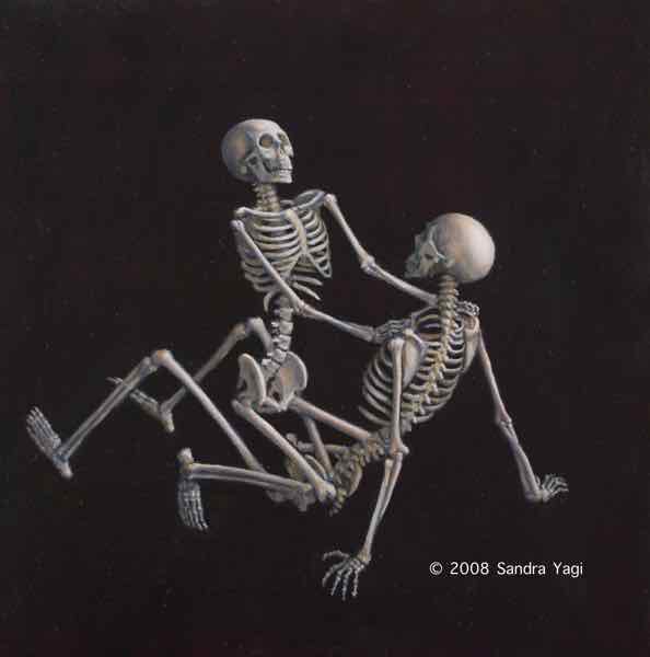 Petite Mort #2 Squat, Oil on Panel, 2008, 9x12 (SOLD)