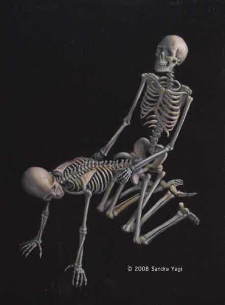 Petite Mort #1 Doggie, Oil on Panel, 2008, 9x12 (SOLD)