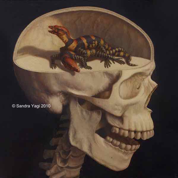 The Lizard Part of my Brain, oil on panel, 2008 (SOLD)