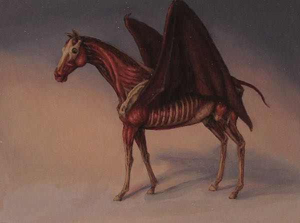 Pegasus, oil on panel, 9x12 2005