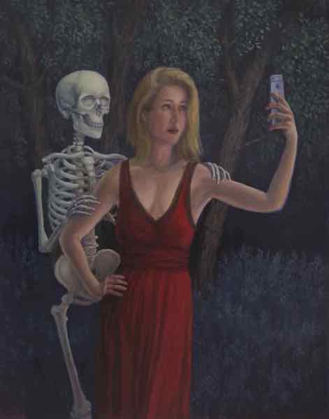 Death and the Maiden, oil on panel, 14x11, 2017