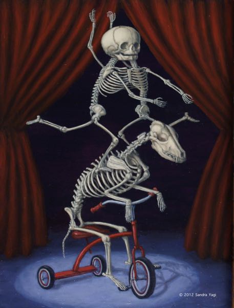 Tricycle Twins, oil on panel, 16 x 12, 2012 SOLD